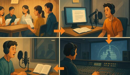 【ディズニー映画】日本語版声優オーディションから収録完了までの流れと期間