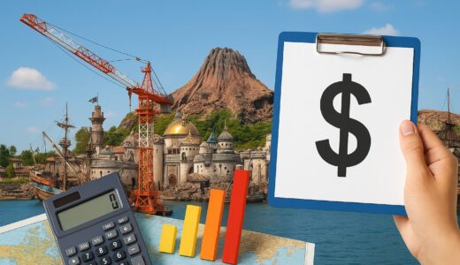 【東京ディズニーシー】建設費用はいくら？パーク開業時の総工費と世界比較