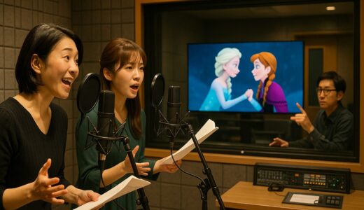 ディズニー映画の声優収録現場の収録エピソード